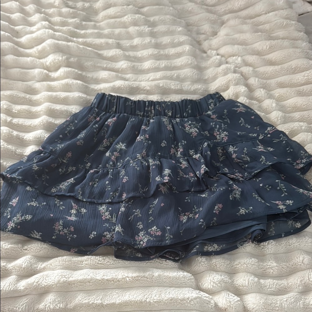 Abercrombie Kids Blue Bubble Mini Skirt